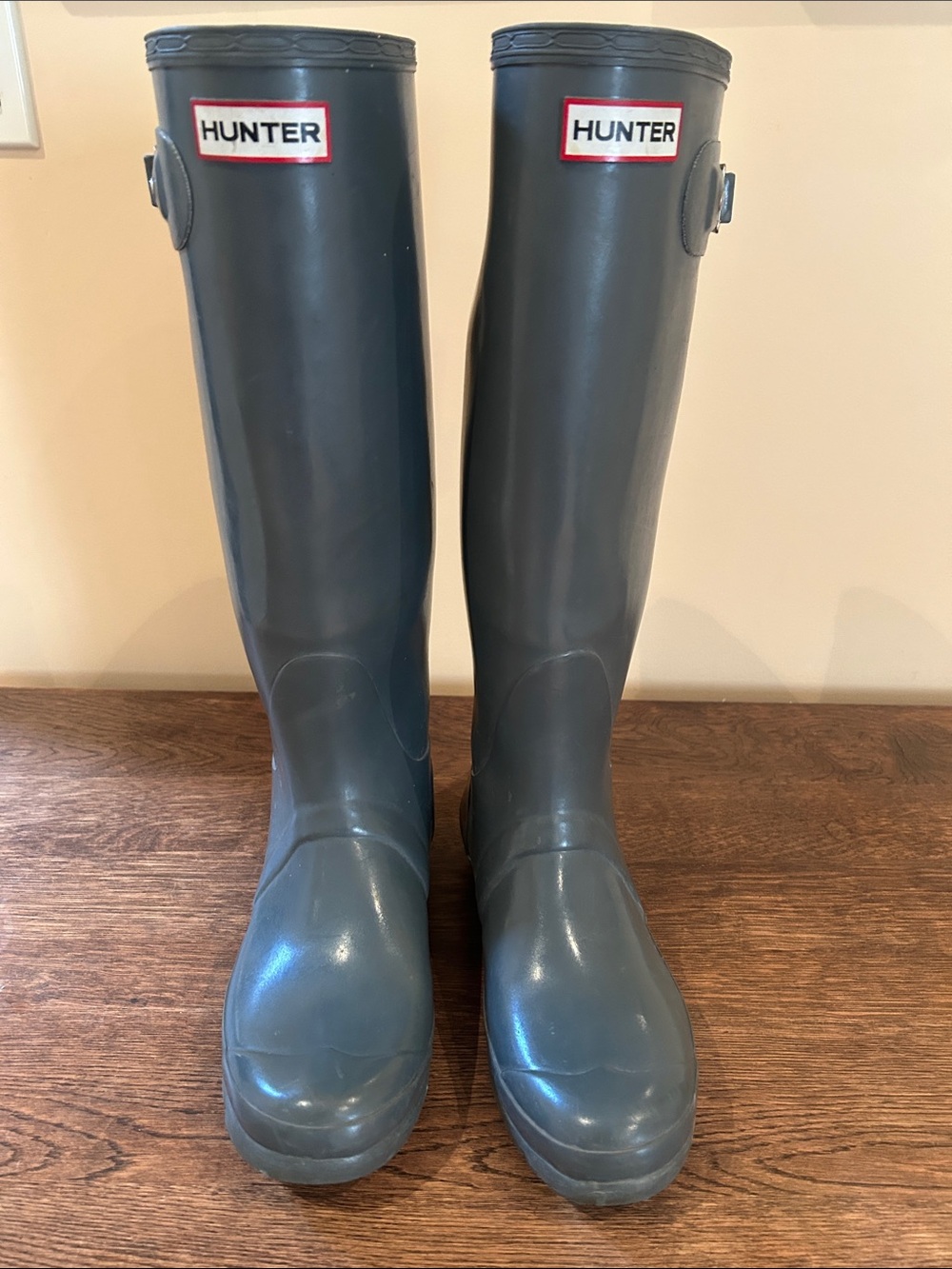 Hunter Tall Women's Rain Boots in Slate Gray